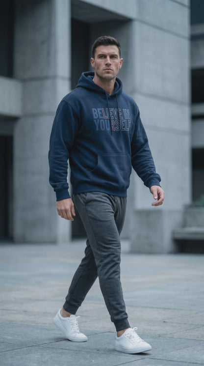 "BELIEVE IN YOURSELF" Heavy Blend Hoodie | Comfortable 50% Cotton/50% Polyester