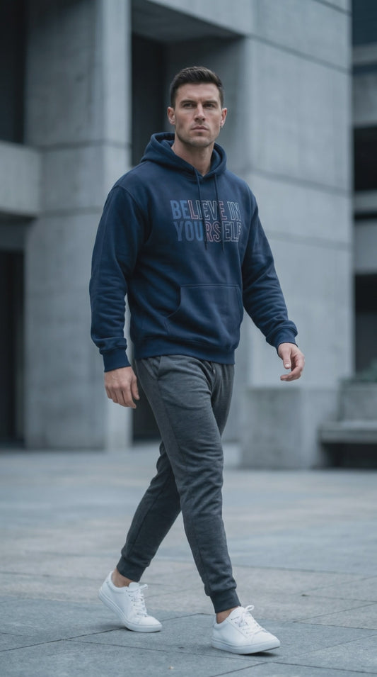 "BELIEVE IN YOURSELF" Heavy Blend Hoodie | Comfortable 50% Cotton/50% Polyester